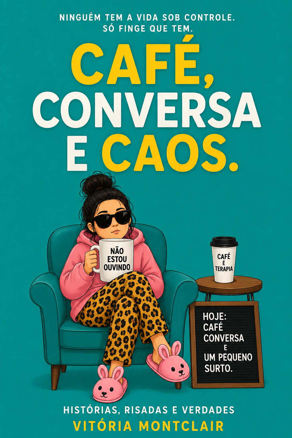 Capa do livro Café, Conversa e Caos